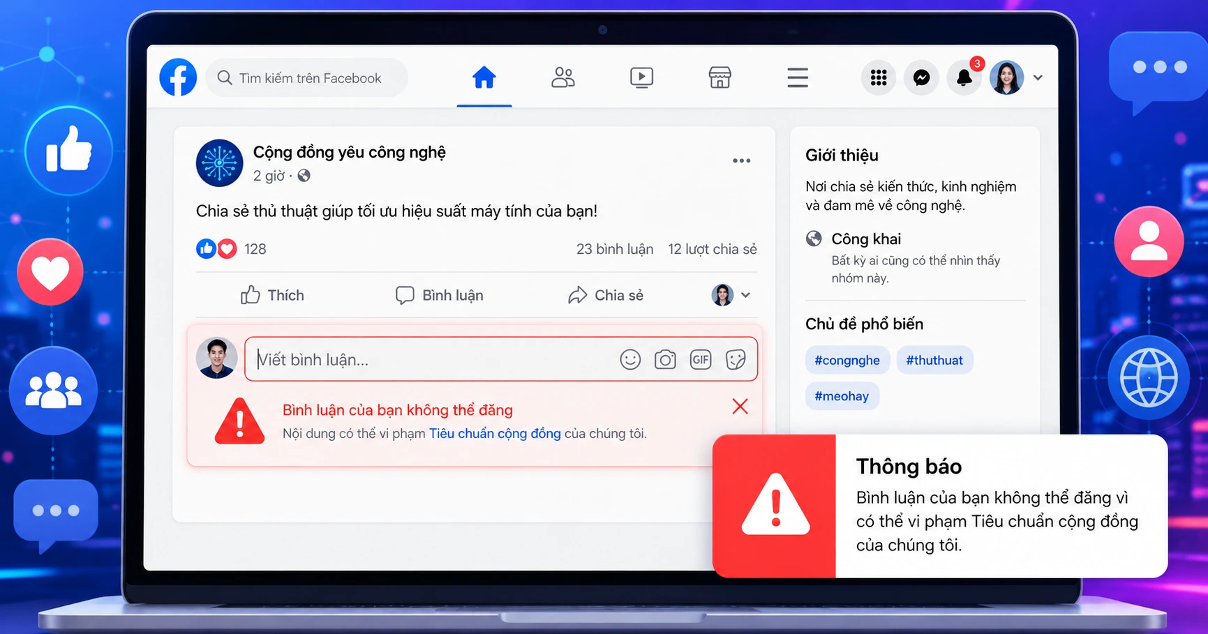 Hiểu rõ về bình luận facebook không được và tác động của nó đến cộng đồng mạng - image 2